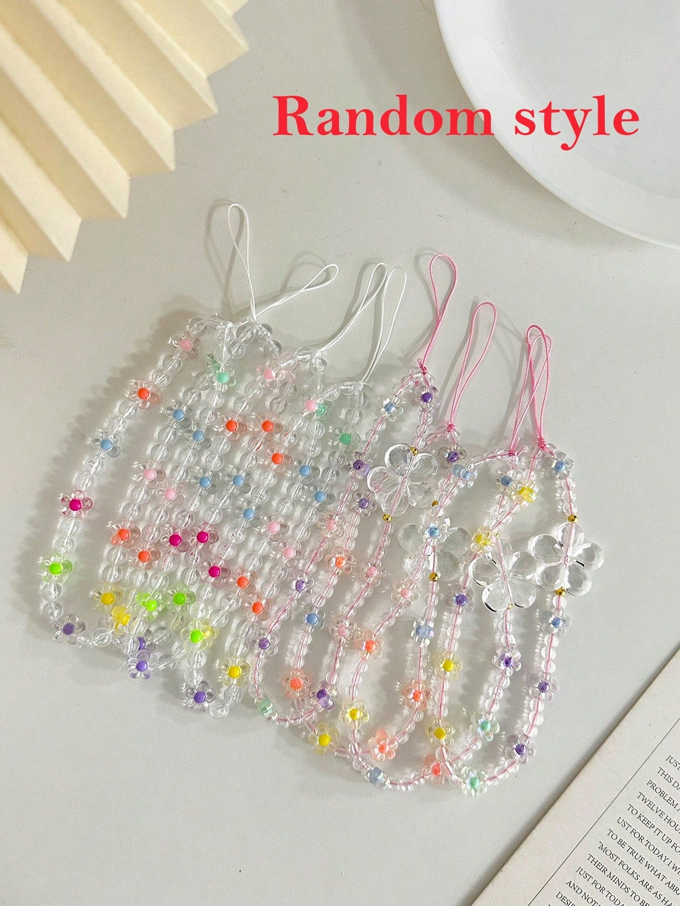 Starfish Painted Twisted Wave Edge Transparent Phone Case With Attached Bracelet, Flat Printing, Anti-Drop, Fashionable Cute, Compatible With Iphone 17/17 Pro/17 Pro Max/16/16 Pro/16 Pro Max/16 Plus/1