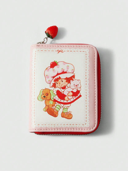 Strawberry Shortcake| ROMWE Cute 3D Strawberry Figure Graphic Small Wallet, Valentines