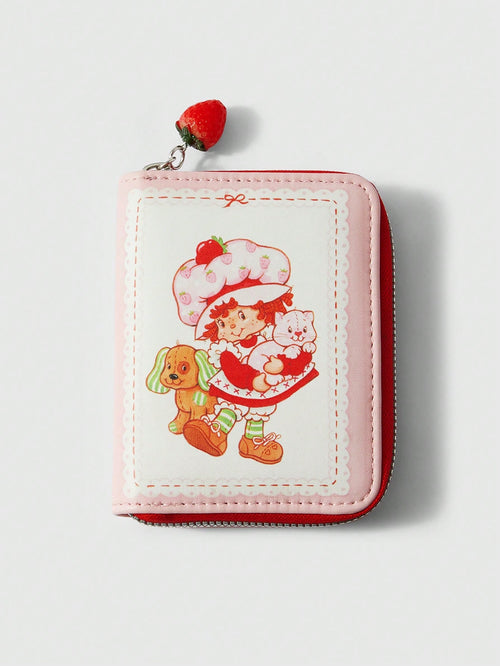 Strawberry Shortcake| ROMWE Cute 3D Strawberry Figure Graphic Small Wallet, Valentines