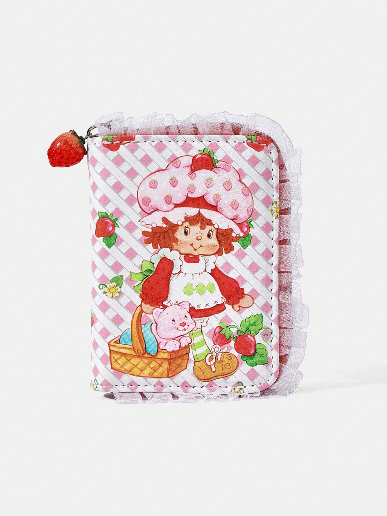 Strawberry Shortcake| ROMWE Cute 3D Strawberry Figure Graphic Small Wallet, Valentines