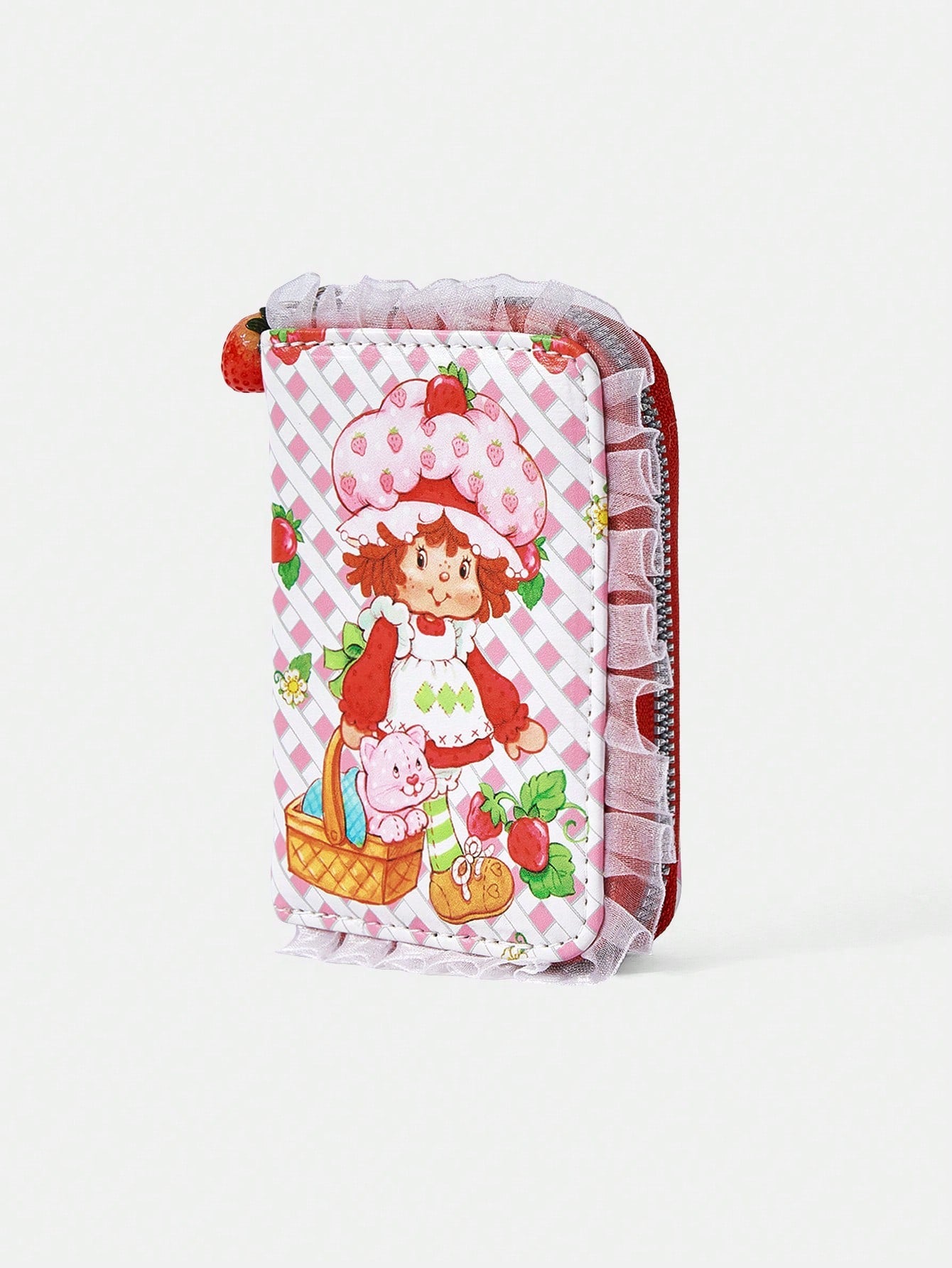 Strawberry Shortcake| ROMWE Cute 3D Strawberry Figure Graphic Small Wallet, Valentines