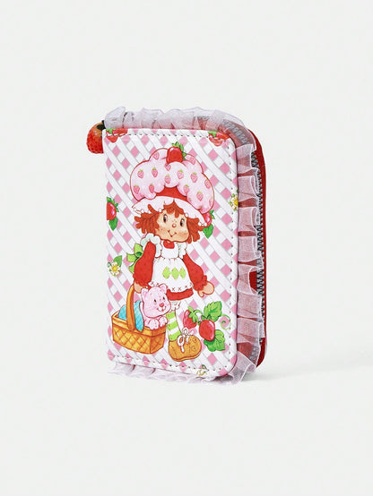 Strawberry Shortcake| ROMWE Cute 3D Strawberry Figure Graphic Small Wallet, Valentines