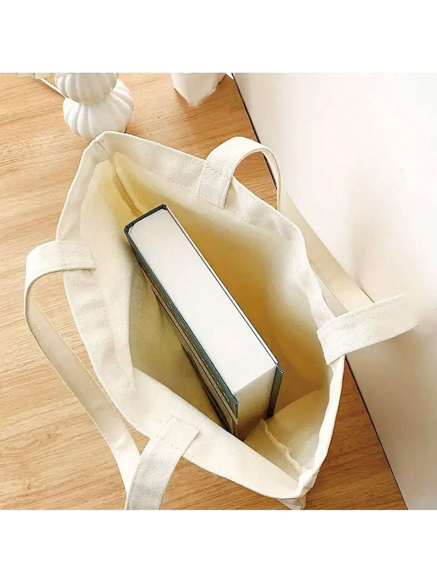 Sturdy Christian Women's Handbag With Inspirational Bible Verse Print, Rectangular Design, Large Capacity Reusable Shopping Bag With Stable Handle, Suitable For Shopping, Outdoor Activities, Church Ga