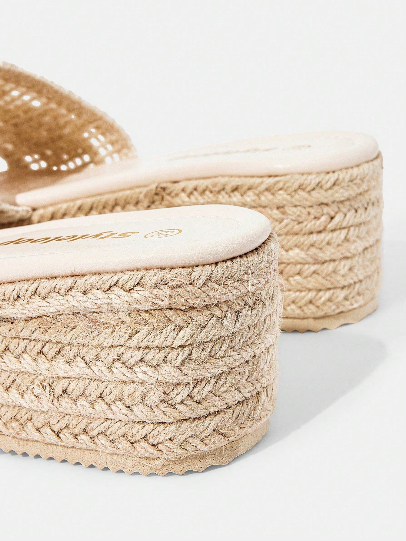 Styleloop Women's Woven Rope Platform Wedge Sandals, Vacation Style BOHO Chic Retro American Western Music Festival Party Outfit For Christmas Vacation Outfits Travel Essentials Summer Shoes
