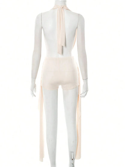 Summer Sexy Outing Party Bar Fitted Street Style Women's 2 Pieces Set Elegant