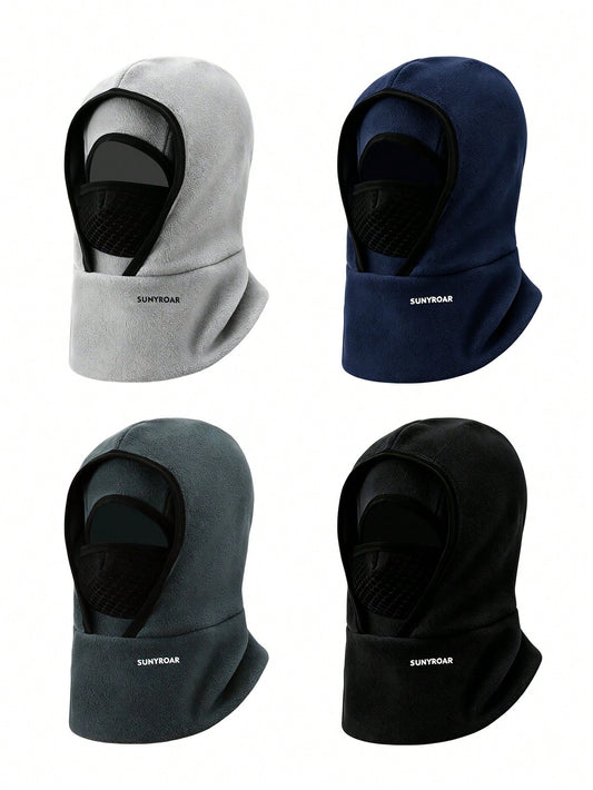 SUNYROAR Thermal Fleece Balaclava Winter Face Mask, Windproof Breathable Ski Hood Full Face Cover With Mesh Mouth Panel, Cold Weather Head Warmer For Motorcycle Cycling Skiing Snowmobile Outdoor Sport