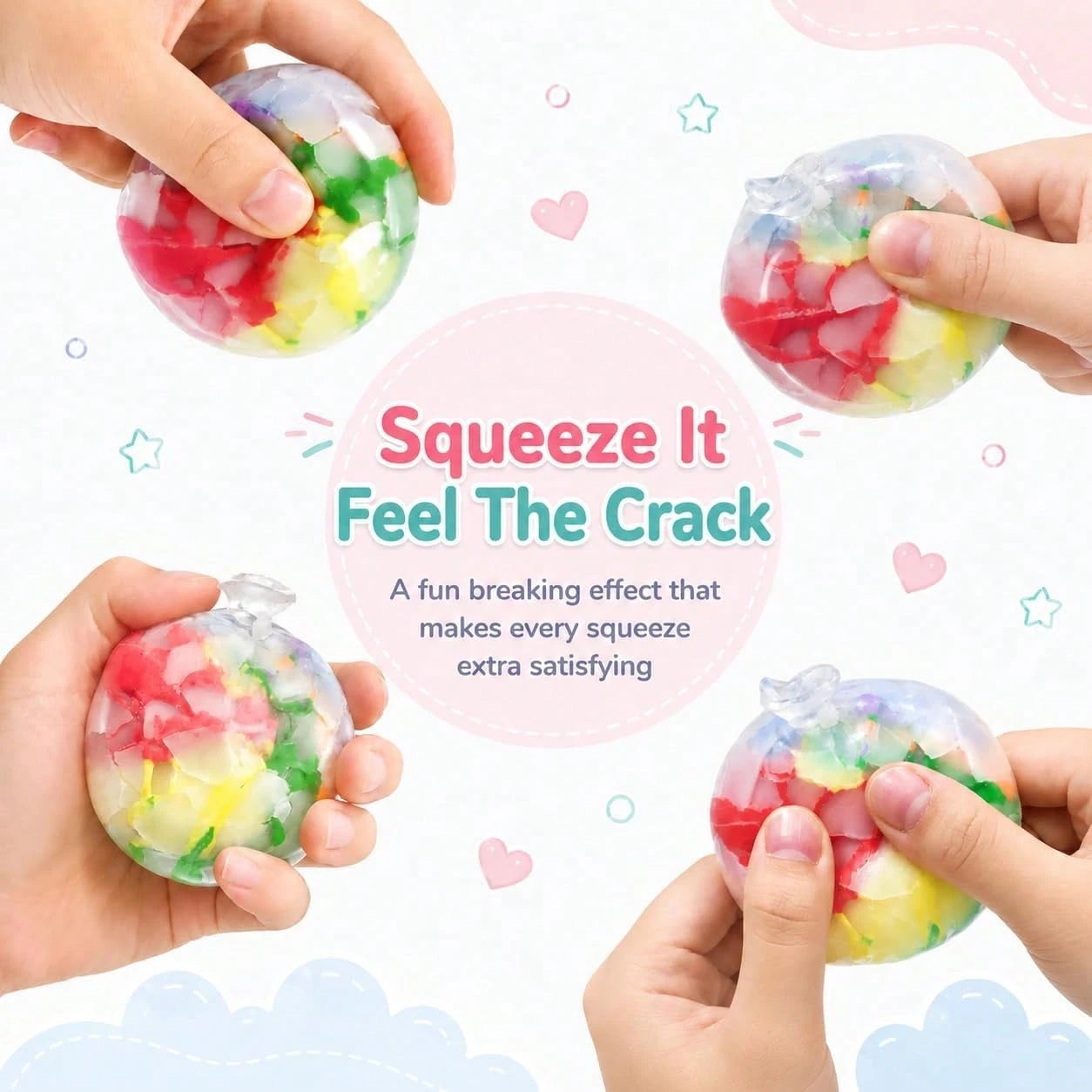 Super Soft Squishies & Squishy Toys, Crunchy Squishy, Crispy Squishy Toy, Wax Crispy Squeeze Stress Balls, Slow Rebound Finger Squeeze Toy, Portable Sensory Fidget Toy With Multiple Play Ways, Anxiet