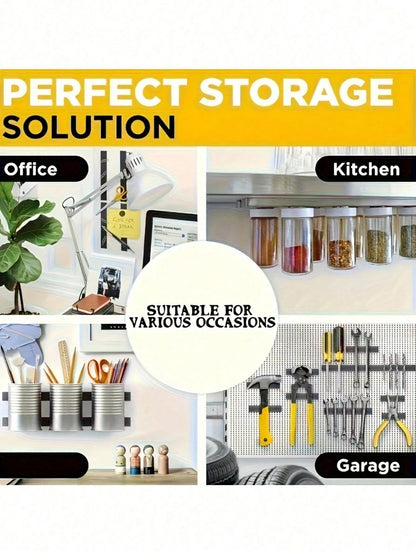 Super Strong Magnetic Tape- Easy To Cut, Easy To Attach To Refrigerator, Whiteboard And More, With High-Adhesion Rubber Strip, Premium Choice For Home Decor Accessories| Durable Rubber Magnetic Stic