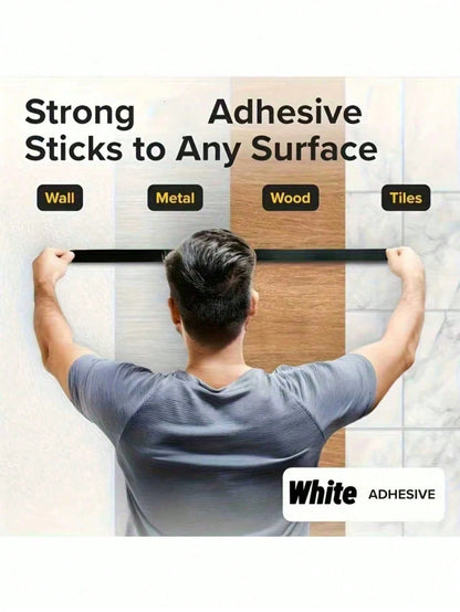Super Strong Magnetic Tape- Easy To Cut, Easy To Attach To Refrigerator, Whiteboard And More, With High-Adhesion Rubber Strip, Premium Choice For Home Decor Accessories| Durable Rubber Magnetic Stic