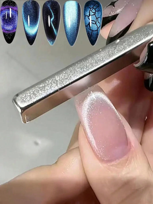 Super Strong Thick Bar Magnet Cat Eye Magnet, Suitable For Nail Gel Polish, 3D Line Stripe Effect, French Multi-Function Magnetic Pen Tool, Nail Art Supplies, Nail Art Tools, Back To School, Nail Art