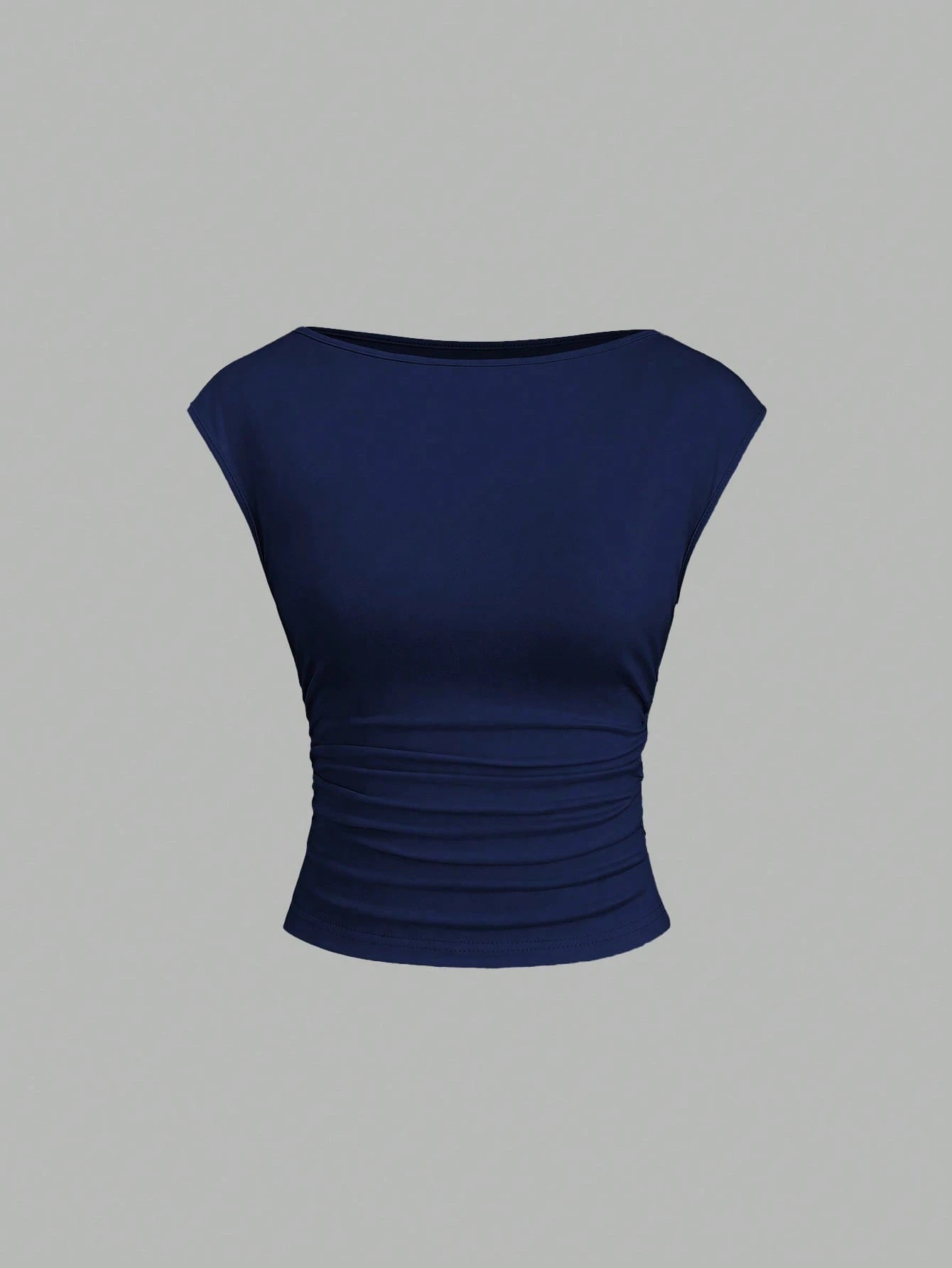 Sweetra 3pcs/Set Sexy Backless Breathable Moisture-Wicking Fitted Short Sleeve Top/T-Shirt For Women