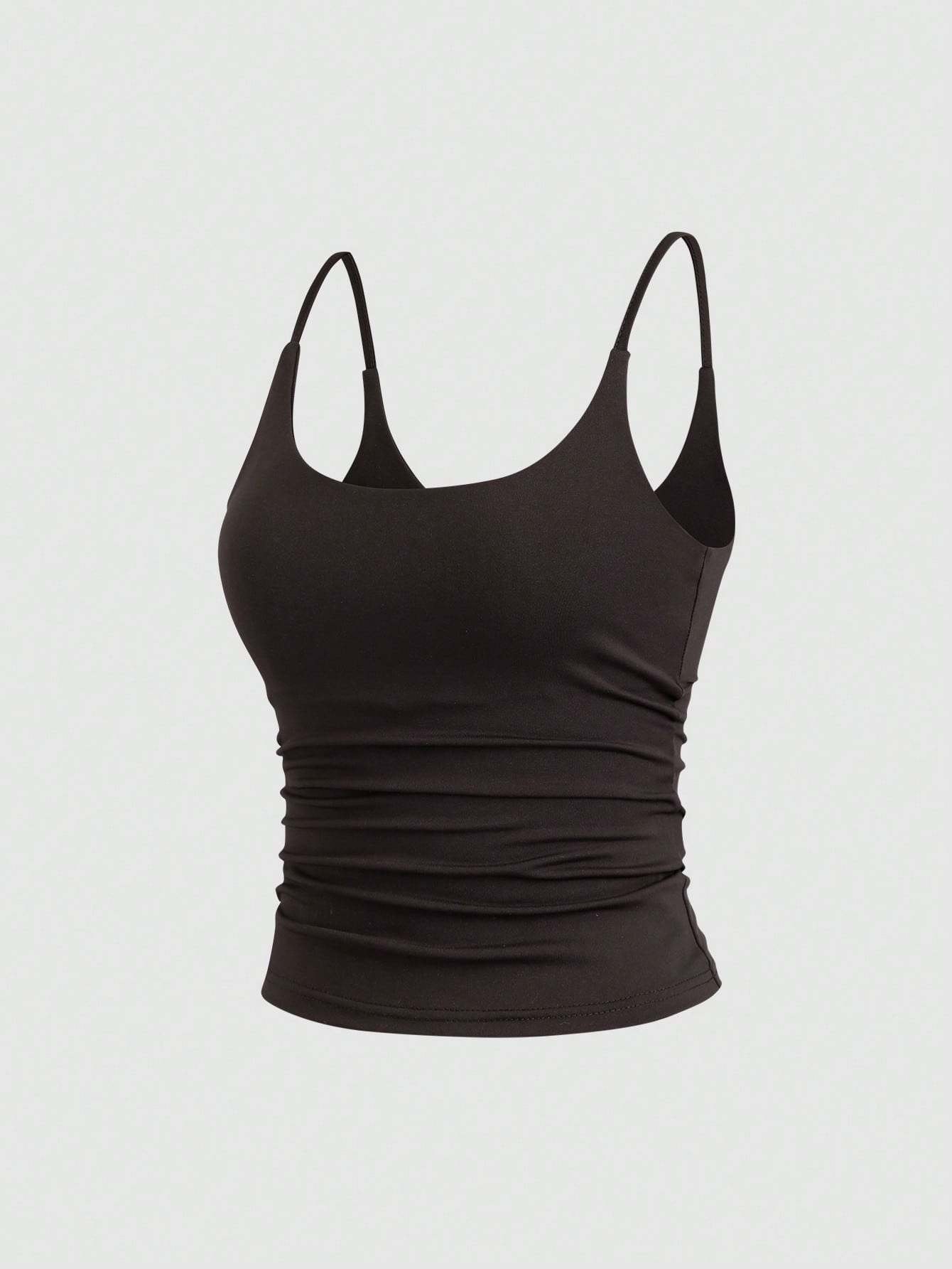 Sweetra 3pcs/Set Women's Spaghetti Strap Square Neck Cami Tops,Black And White,Summer,Basics,Everyday Versatile Casual Daily Camisole Tank Tops 3 Pack