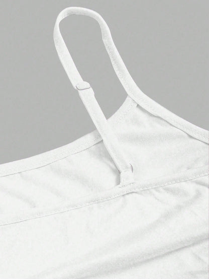Sweetra Women's Fitted Camisole, Slim Fit, Layering Sleeveless Top Y2K