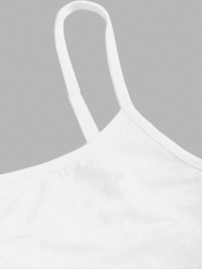 Sweetra Women's Fitted Camisole, Slim Fit, Layering Sleeveless Top Y2K