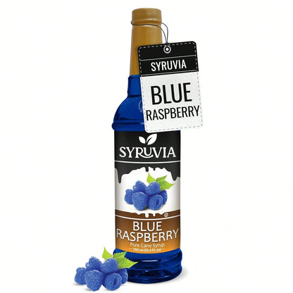 Syruvia Blue Raspberry Syrup 25.40 Ounces Blue Raspberry Flavoring Syrup