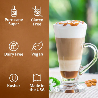 Syruvia Butterscotch Coffee Syrup- 25.4 Fl Oz. Premium Coffee Flavoring Syrup. Kosher, And Gluten-Free. Perfect For Enhancing Drinks, Sodas, Shakes, Desserts, And More.