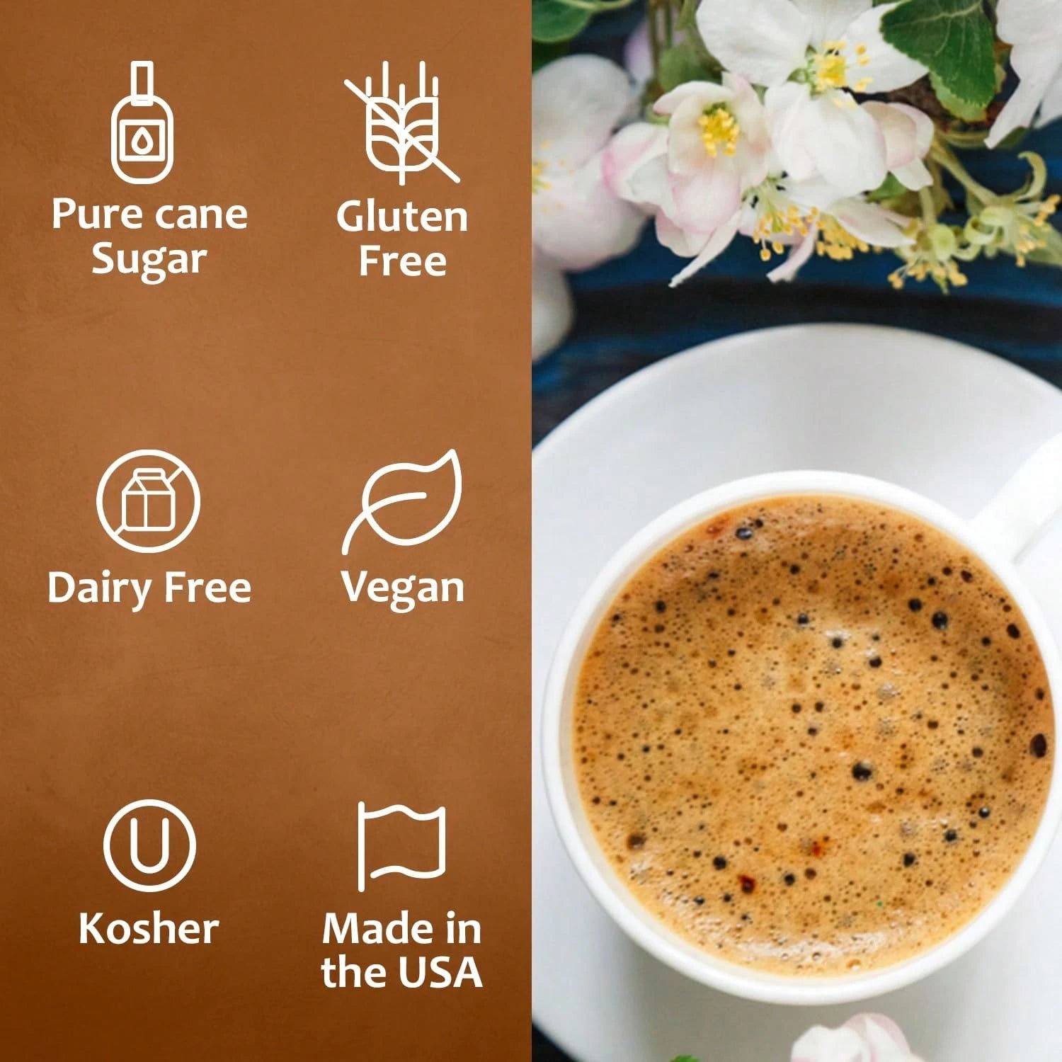 Syruvia French Vanilla Coffee Syrup- 25.4 Fl Oz. Premium Coffee Flavoring Syrup. Kosher, And Gluten-Free. Perfect For Enhancing Drinks, Sodas, Shakes, Desserts, And More.
