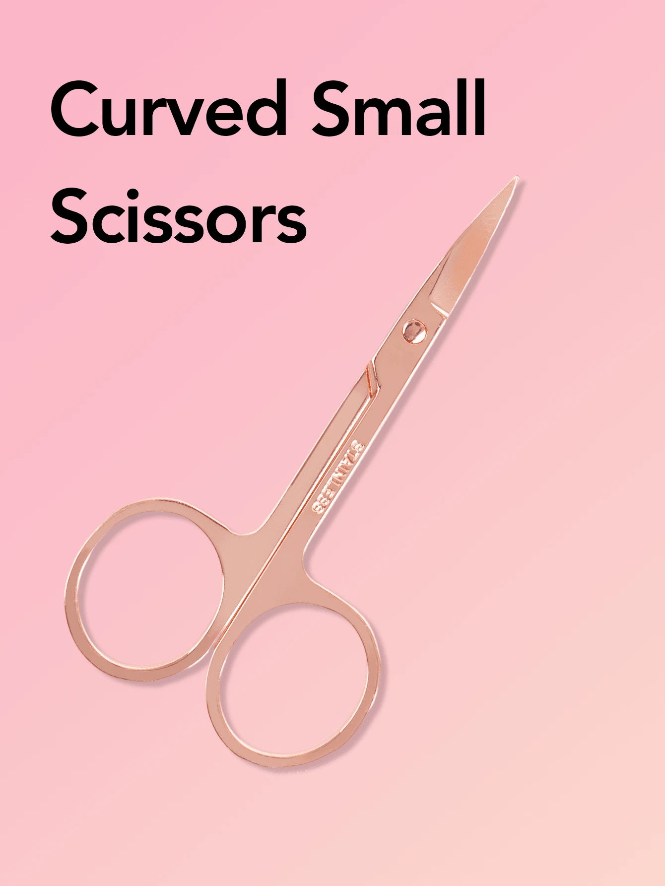 TDANCE 1pc Professional Stainless Steel Scissors, Suitable For Eyelash Extension, Eyebrow Trimming, False Eyelash Cutting, Nose Hair, Beard And Eyebrow Hair Removal, Eyelash Tape And Eye Patch Trimmin