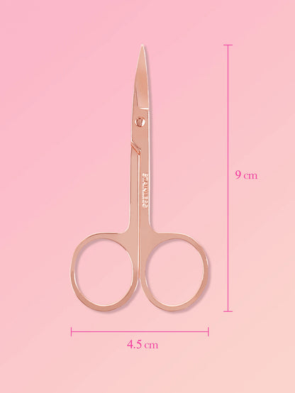 TDANCE 1pc Professional Stainless Steel Scissors, Suitable For Eyelash Extension, Eyebrow Trimming, False Eyelash Cutting, Nose Hair, Beard And Eyebrow Hair Removal, Eyelash Tape And Eye Patch Trimmin