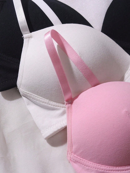 Teen Girl Solid Color Fashion Versatile Comfortable Base Layer Underwear