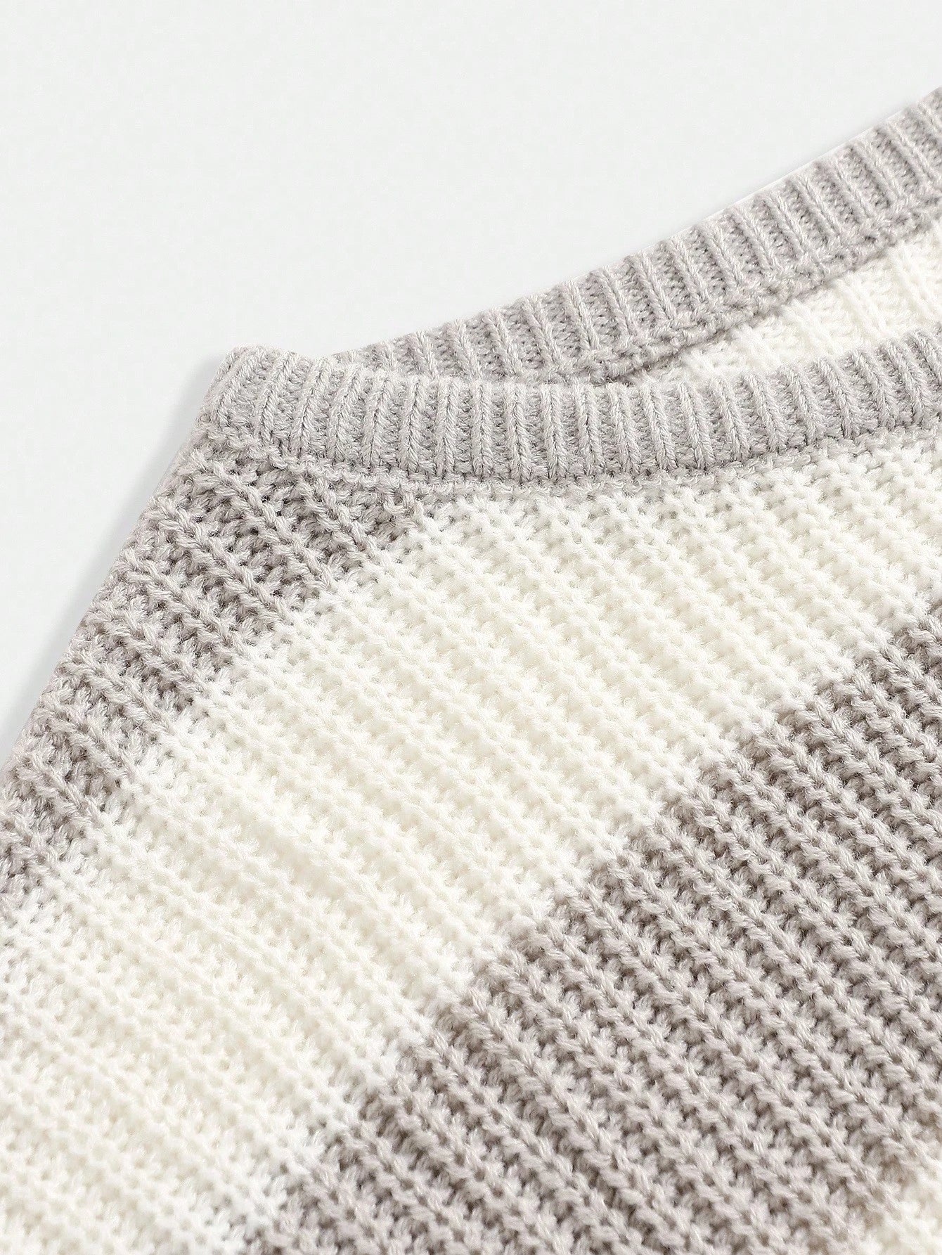 Teen Girls Casual Striped Knit Sweater,Minimalist&Fashionable,Suitable For Everyday Wear,Autumn/Winter Cute Tops Cropped Off Shoulder Top