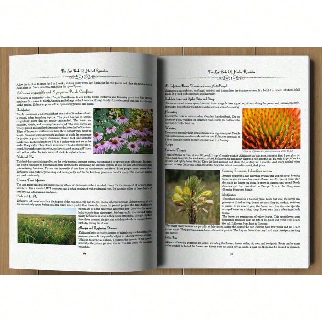 The Healing Power Of Plant Medicine Paperback Colored Inner Pages For Friends Family Herbal Remedies II