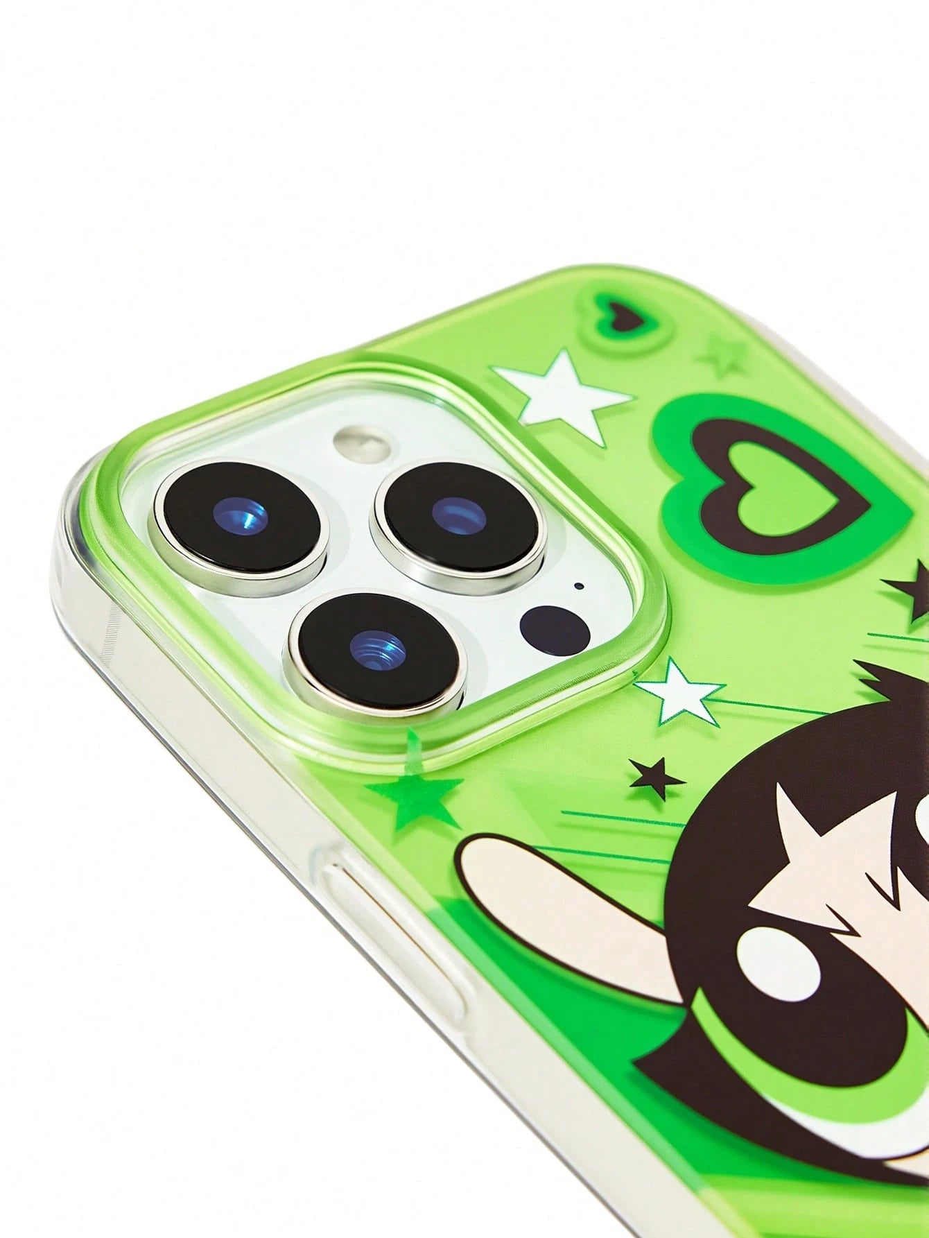THE POWERPUFF GIRLS X Cartoon Printed Mobile Phone Case, With Mobile Phone Chain, Suitable For 11-17 Pro Max