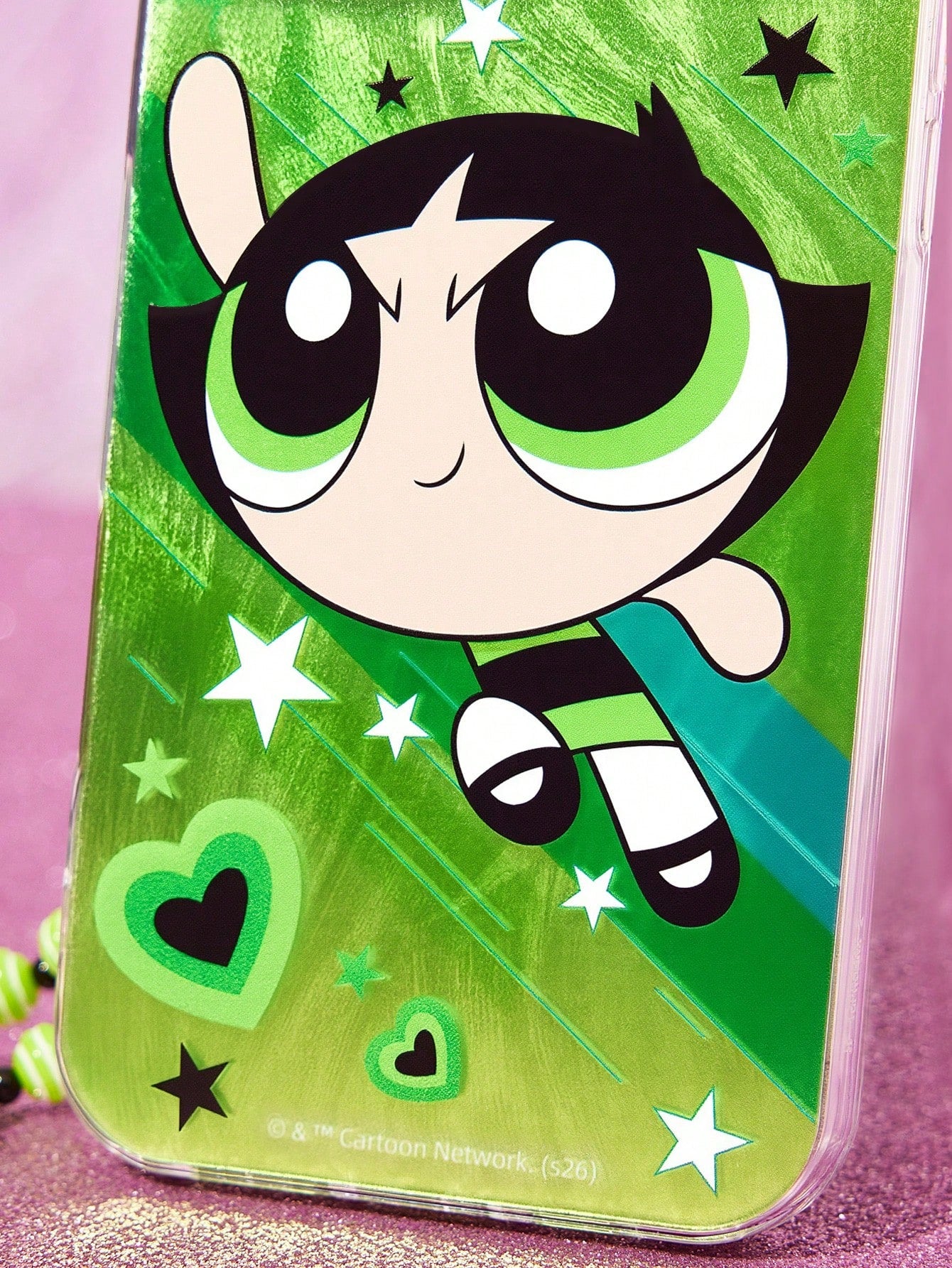THE POWERPUFF GIRLS X Cartoon Printed Mobile Phone Case, With Mobile Phone Chain, Suitable For 11-17 Pro Max