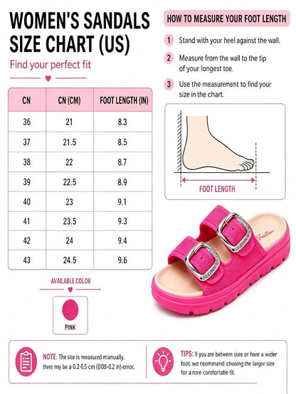 {The Shoe Size Is Two Sizes Smaller Than Normal}Women's Flat, Mesh, Breathable, Platform Sandals; Non-Slip, Comfortable, And Casual Sandals Suitable For Summer Beach, Vacation, Everyday Outdoor And In