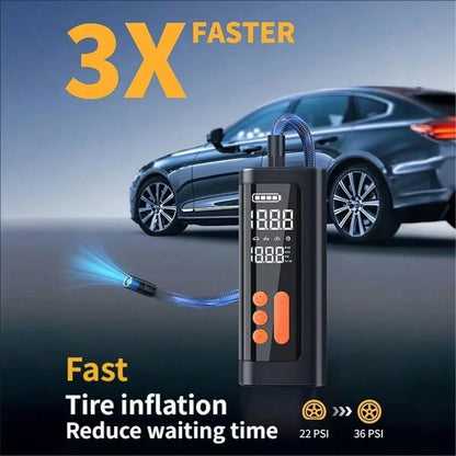 Tire Inflator Portable Air Compressor, Bike Pump, Air Pump For Car Tires 150PSI With Digital Pressure Gauge, Auto Shut-Off, Fast Inflation, Bike Tire Pump For Car, Motorcycle, Bike, Ball 7.4V 1500MAH