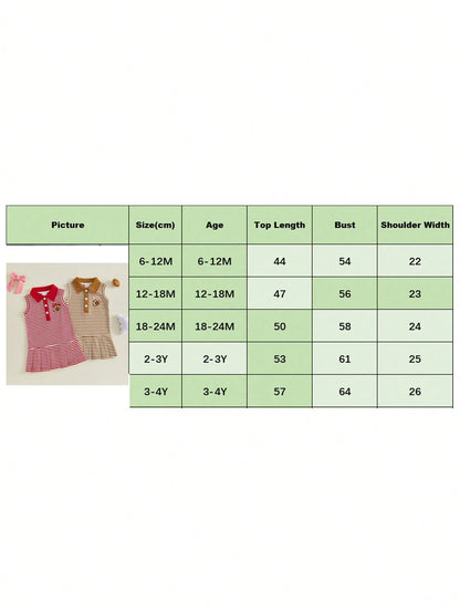 Toddler Baby Girl Summer Dress Sleeveless Tank Dresses 9M 12M 18M 24M 3T 4T Kids Casual Skirt