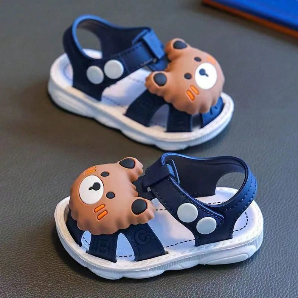 Toddler Closed Toe Sandals, Soft Bottom Indoor/Outdoor Shoes For Baby Boys & Girls, Summer