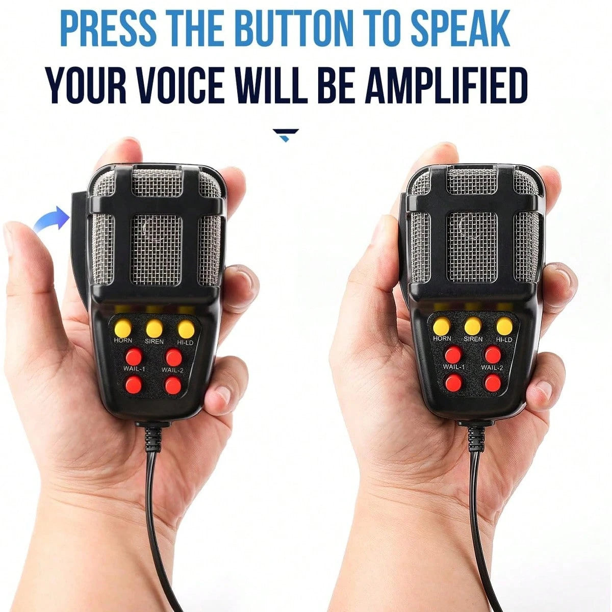 Tone Sound Loud Car Siren Vehicle Horn Hooter/Ambulance/Siren/Traffic Sound With Black Remote Controller 24V 100W (1PC Remote Controller)
