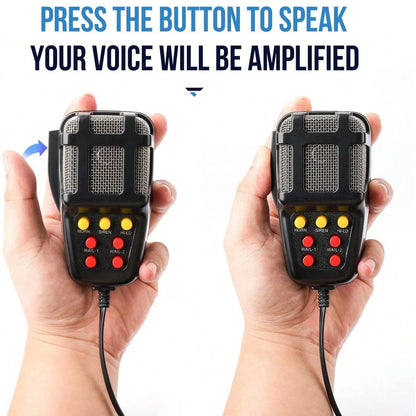 Tone Sound Loud Car Siren Vehicle Horn Hooter/Ambulance/Siren/Traffic Sound With Black Remote Controller 24V 100W (1PC Remote Controller)
