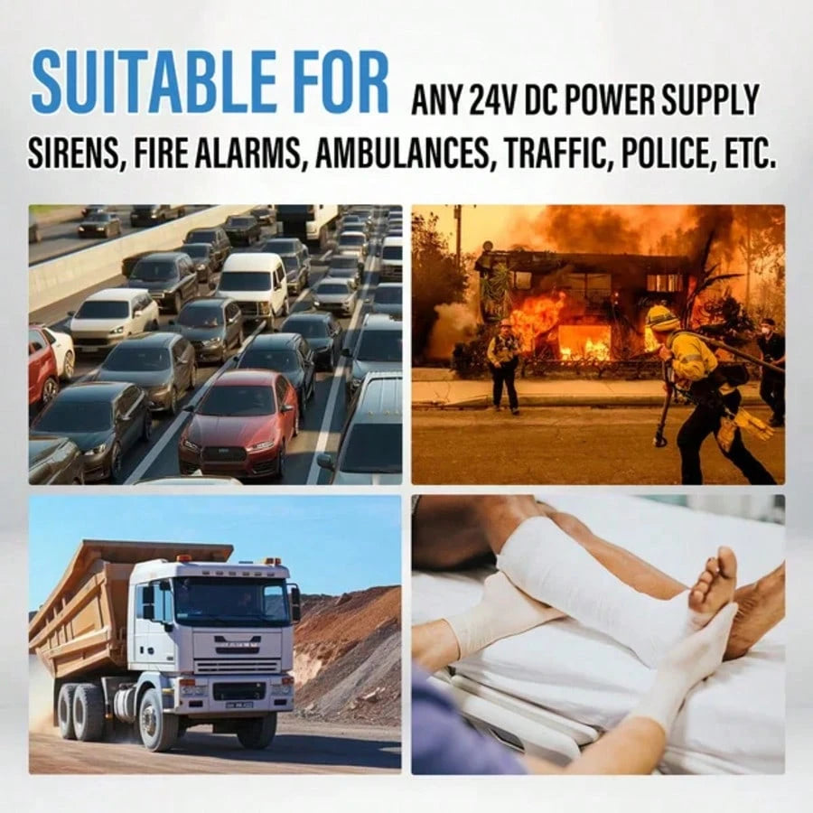 Tone Sound Loud Car Siren Vehicle Horn Hooter/Ambulance/Siren/Traffic Sound With Black Remote Controller 24V 100W (1PC Remote Controller)
