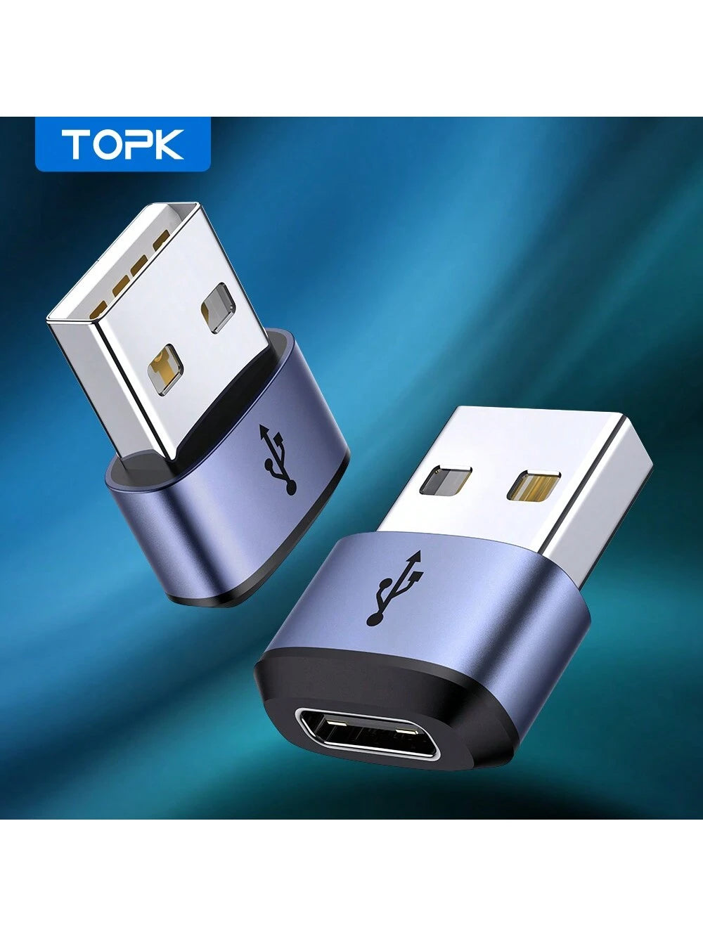 TOPK AT13 Type-C To USB Female To Male Charger PD Data Cable To Connector USB-C Port Mobile Phone Converter Nan Fast Charging