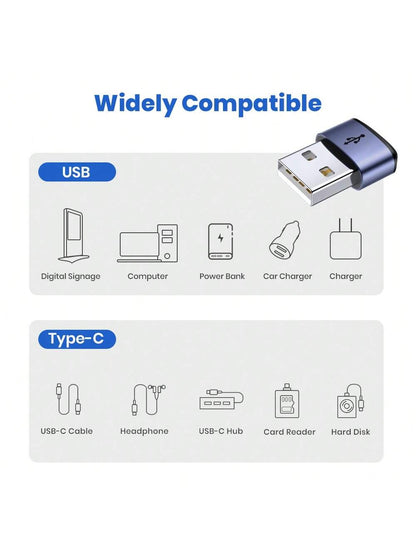 TOPK AT13 Type-C To USB Female To Male Charger PD Data Cable To Connector USB-C Port Mobile Phone Converter Nan Fast Charging