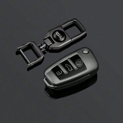 TPU Car Folding Key Cover Case For Audi A3 8L 8P A4 B6 B7 B8 A6 C5 C6 4F RS3 Q3 Q7 TT 8L 8V S3 Key Fob Shell Accessories