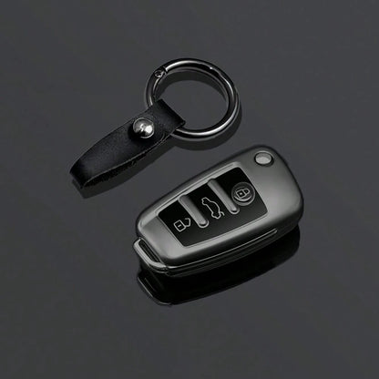 TPU Car Folding Key Cover Case For Audi A3 8L 8P A4 B6 B7 B8 A6 C5 C6 4F RS3 Q3 Q7 TT 8L 8V S3 Key Fob Shell Accessories