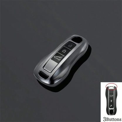 TPU Car Key Case Cover Shell Keychain Fob For Panamera Carrera Macan Cayman Cayenne 911 970 981 991 Accessories