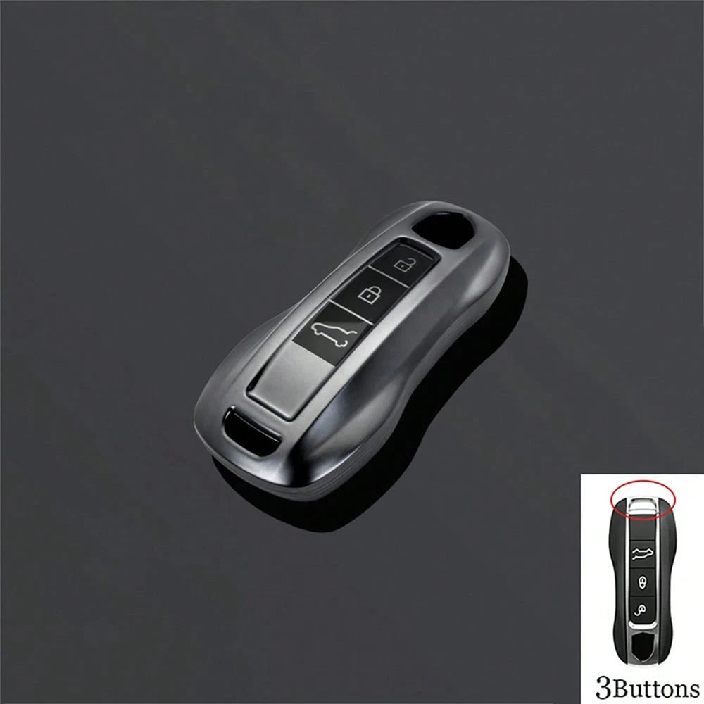 TPU Car Key Case Cover Shell Keychain Fob For Panamera Carrera Macan Cayman Cayenne 911 970 981 991 Accessories