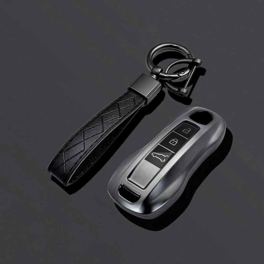 TPU Car Key Case Cover Shell Keychain Fob For Panamera Carrera Macan Cayman Cayenne 911 970 981 991 Accessories