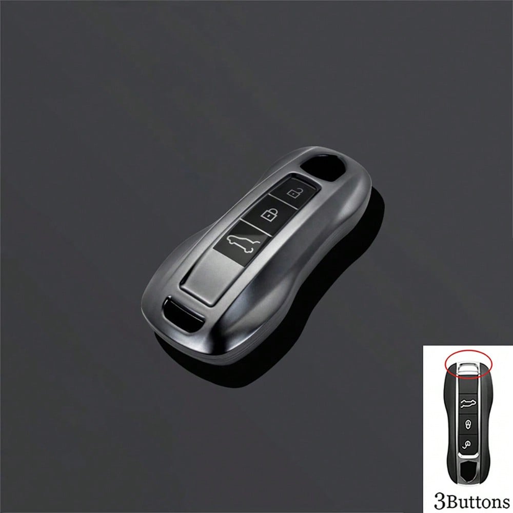 TPU Car Key Case Cover Shell Keychain Fob For Panamera Carrera Macan Cayman Cayenne 911 970 981 991 Accessories