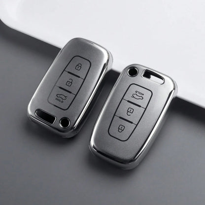 TPU Car Remote Key Case For Sonata, Genesis Coupe, And Ix35; For Kia Forte, Sportage, K2, And K5; Key Shell Holder And Fob Accessories