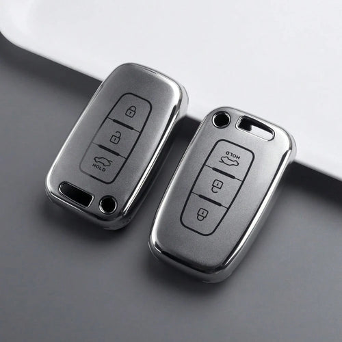 TPU Car Remote Key Case For Sonata, Genesis Coupe, And Ix35; For Kia Forte, Sportage, K2, And K5; Key Shell Holder And Fob Accessories