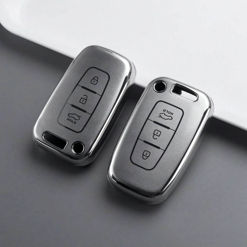TPU Car Remote Key Case For Sonata, Genesis Coupe, And Ix35; For Kia Forte, Sportage, K2, And K5; Key Shell Holder And Fob Accessories