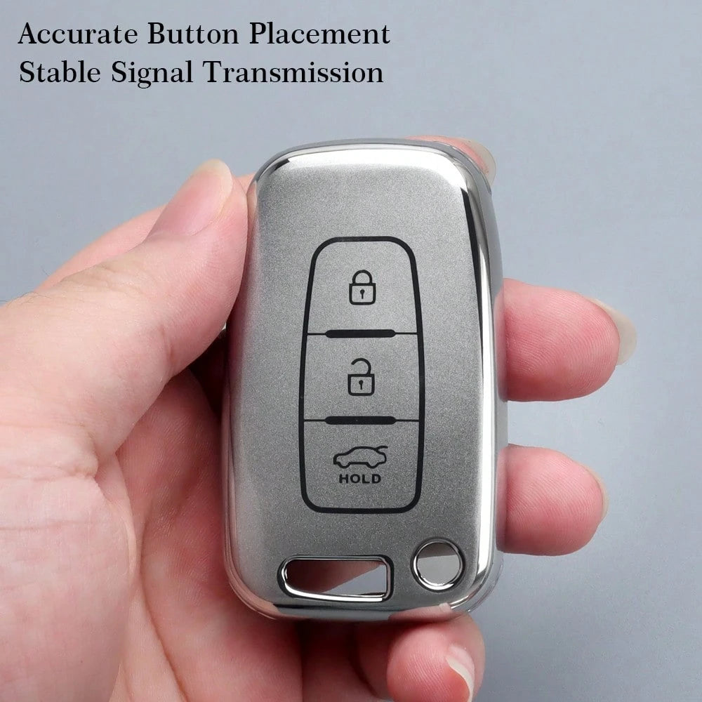 TPU Car Remote Key Case For Sonata, Genesis Coupe, And Ix35; For Kia Forte, Sportage, K2, And K5; Key Shell Holder And Fob Accessories