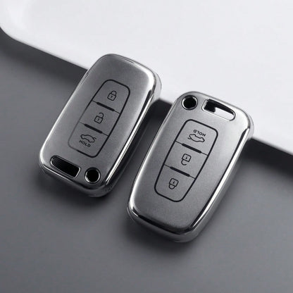 TPU Car Remote Key Case For Sonata, Genesis Coupe, And Ix35; For Kia Forte, Sportage, K2, And K5; Key Shell Holder And Fob Accessories