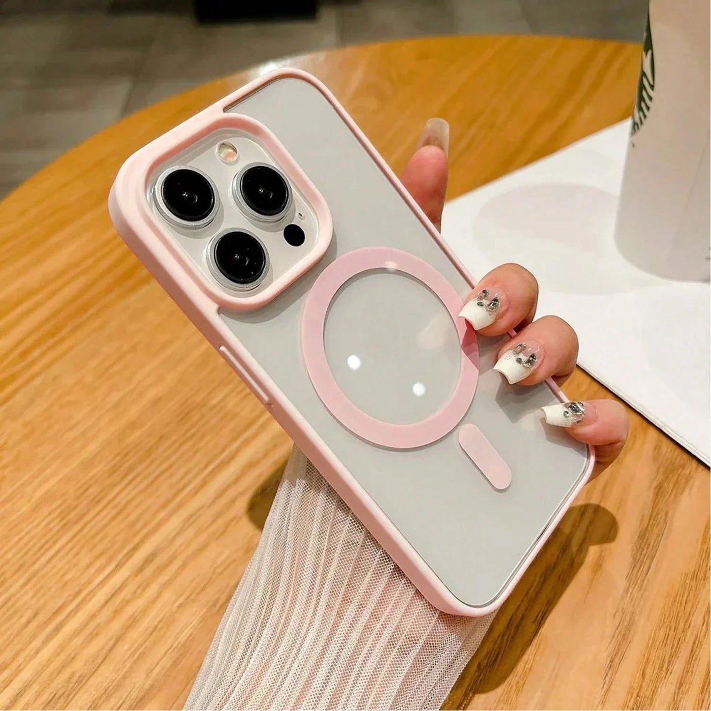 Transparent Magnetic Phone Case Compatible With IPhone 17 Pro Max, 16 Pro Max, 15, 14, 13, 12, 11 Pro, Plus, Max, Mini, 7, 8, SE, 16e, 7P, X, XR, XsMax And S26 Ultra, S25 Ultra, S24 Ultra, S25 FE, A56