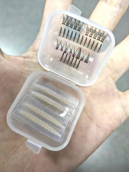 Transparent Plastic Portable False Eyelash Storage Box, Multipurpose Jewelry Earrings Studs Necklace Organizer, Dustproof Cover Jewelry Display Case, Available In 5pcs/10pcs/20pcs/30pcs/50pcs,Jewelle